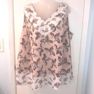 Lane Bryant Sleeveless Blouse Size 22